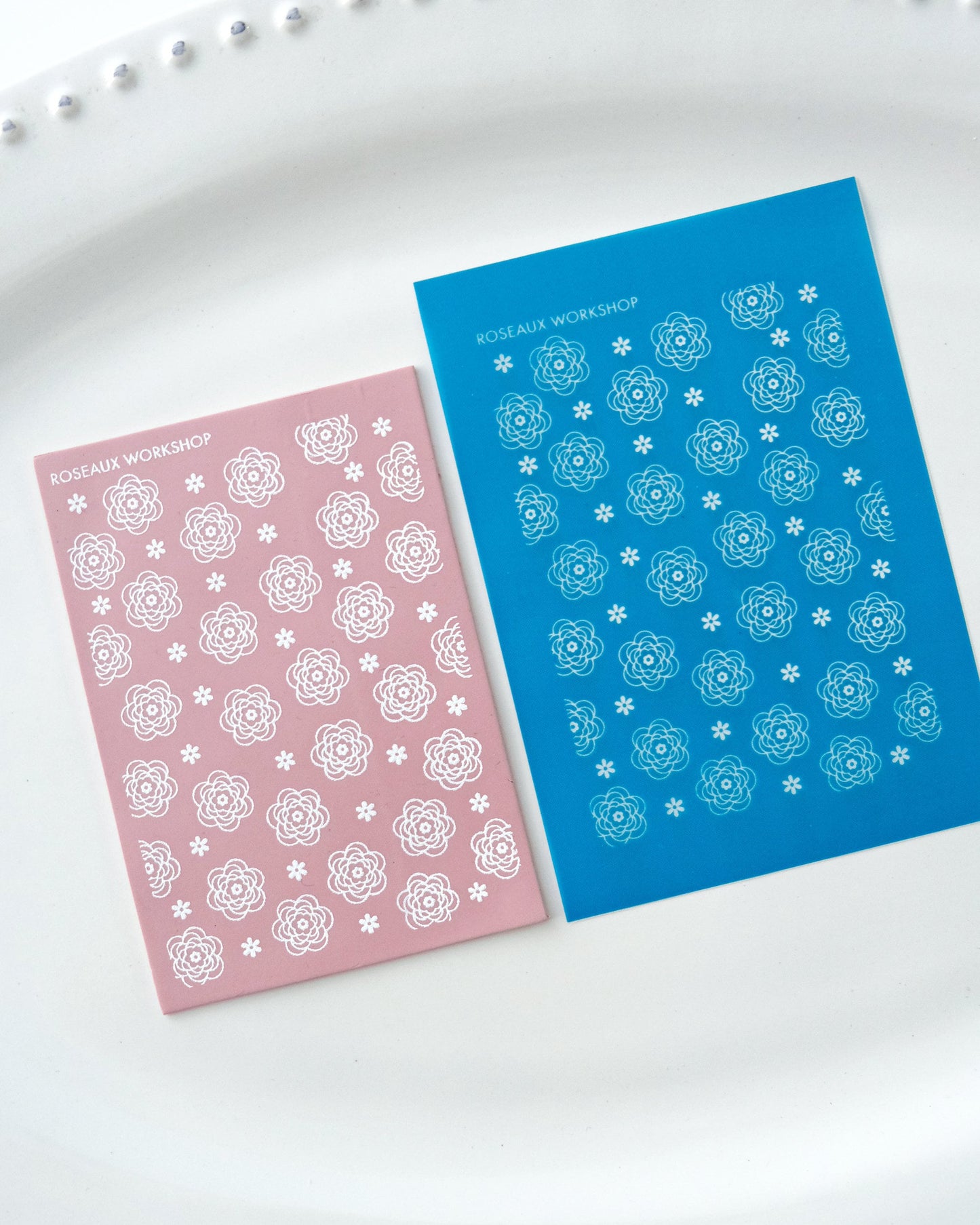 Rose Flower Silk Screen for Polymer Clay