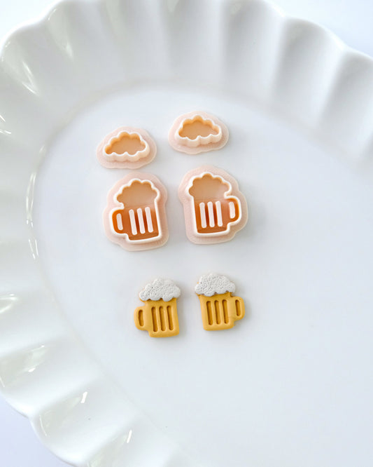 St Patricks Day Beer Polymer Clay Cutters