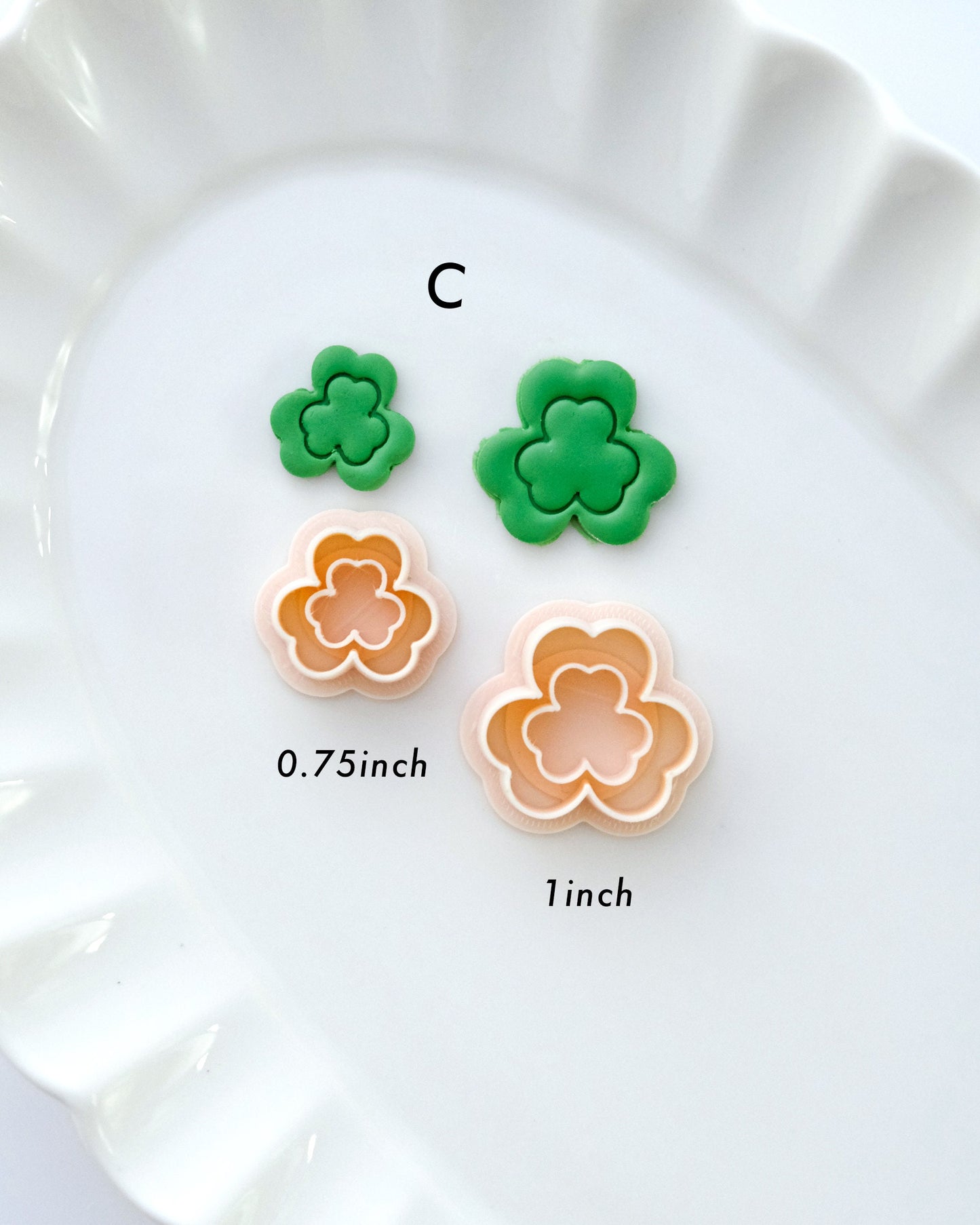Three Leaf Clover Polymer Clay Cutters