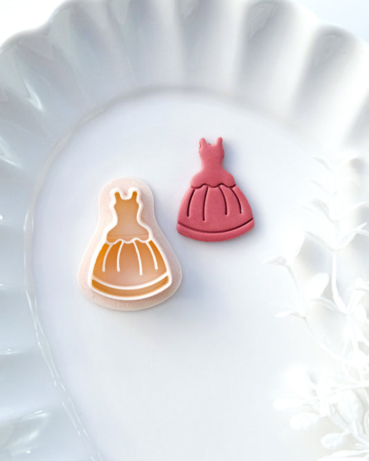 Valentine's Wedding Dress Day Polymer Clay Cutters