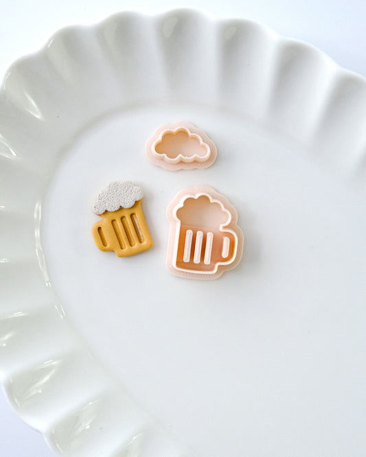 St Patricks Day Beer Polymer Clay Cutters