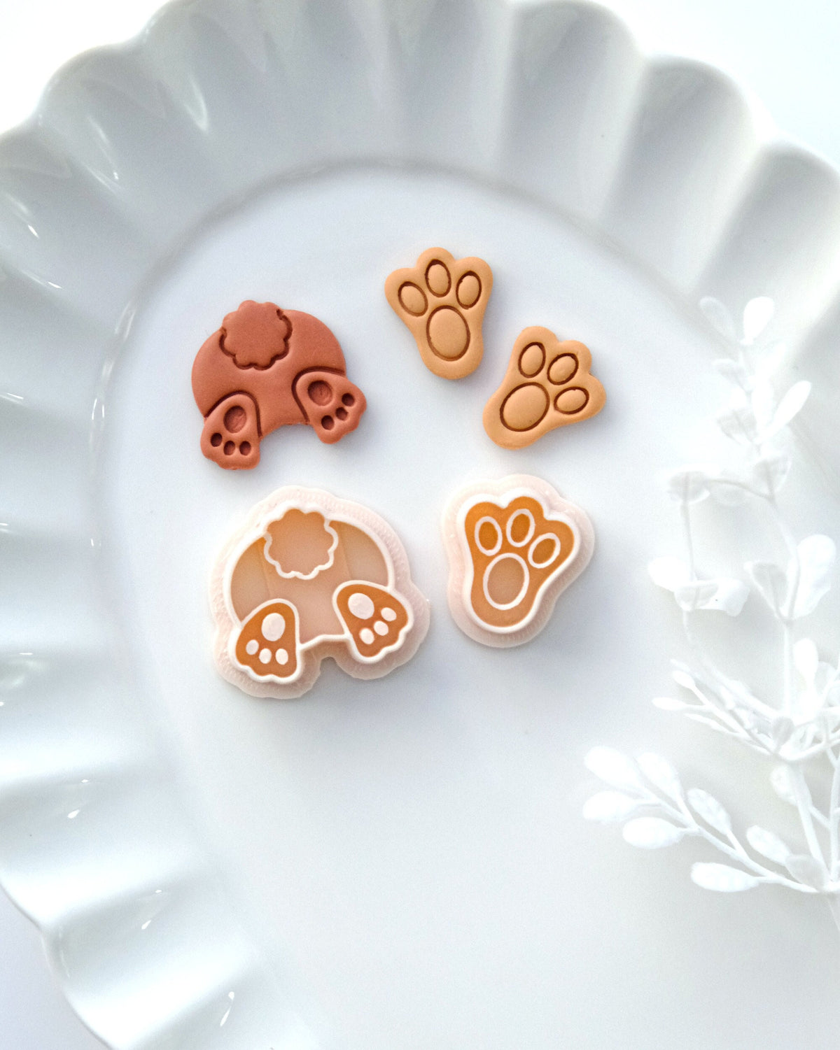 Easter Bunny Butt Clay Cutters