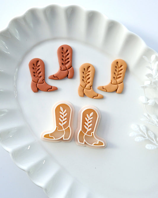 Cowboy Boots Polymer Clay Earring Cutters