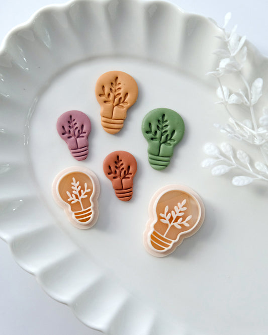 Spring Light Bulb Clay Earring Cutters
