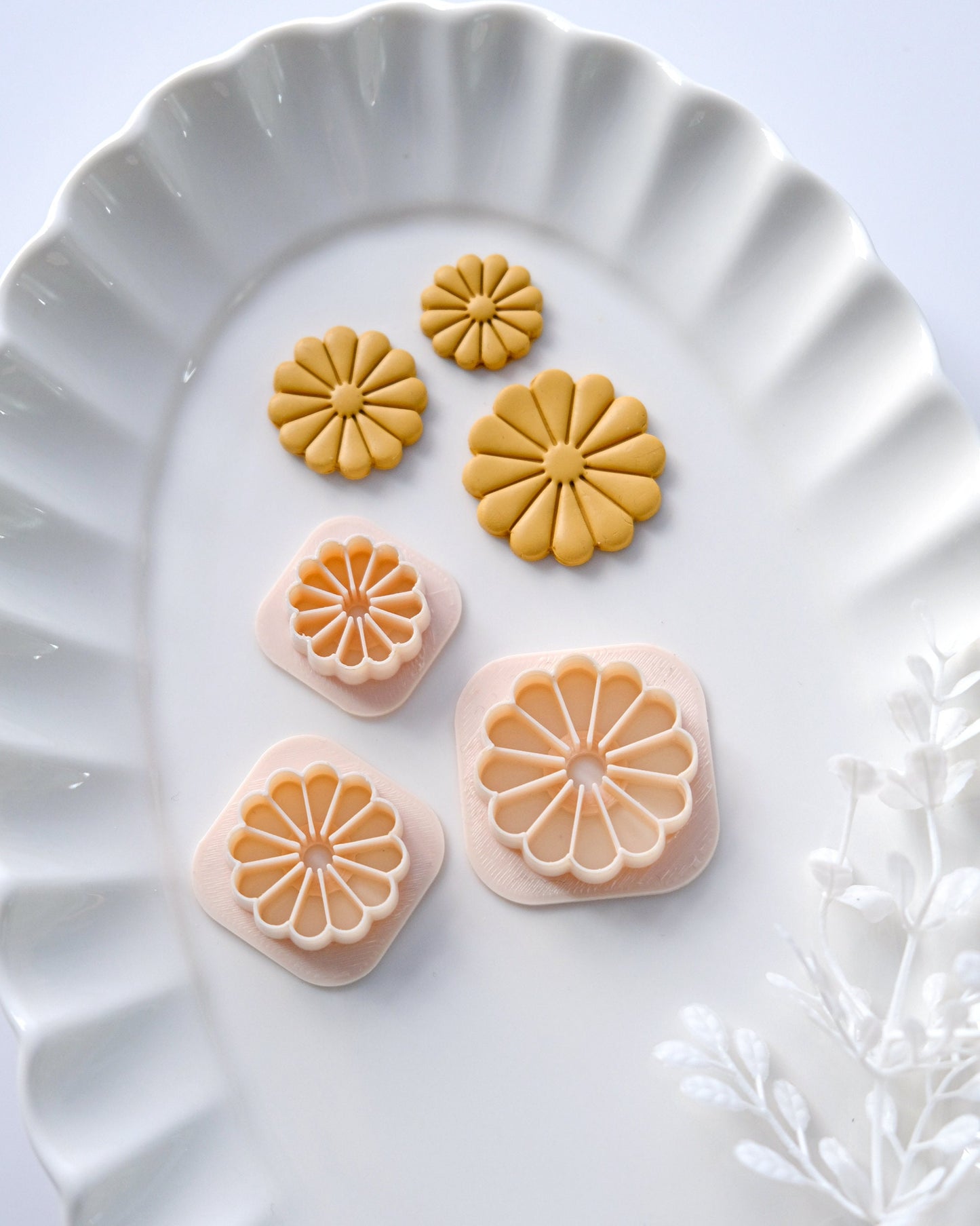 Spring Flower Daisy Clay Earring Cutters