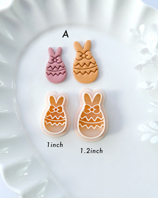 Easter Egg Clay Earring Cutters