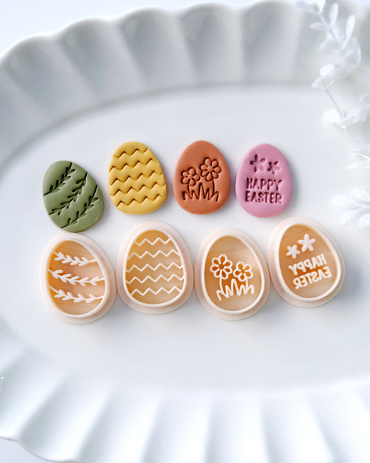 Easter Egg Clay Cutters Set