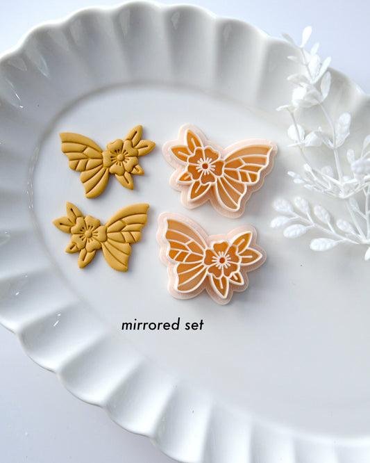 Boho Floral Butterfly Clay Earring Cutters