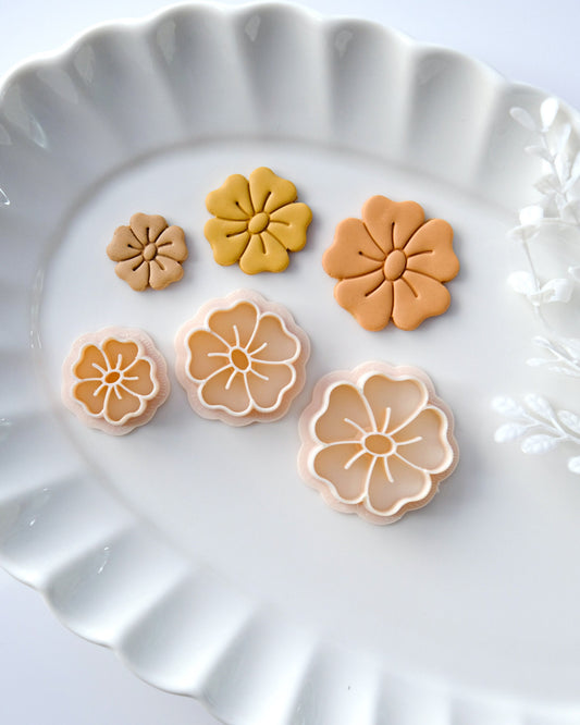 Spring Flower Clay Earring Cutters