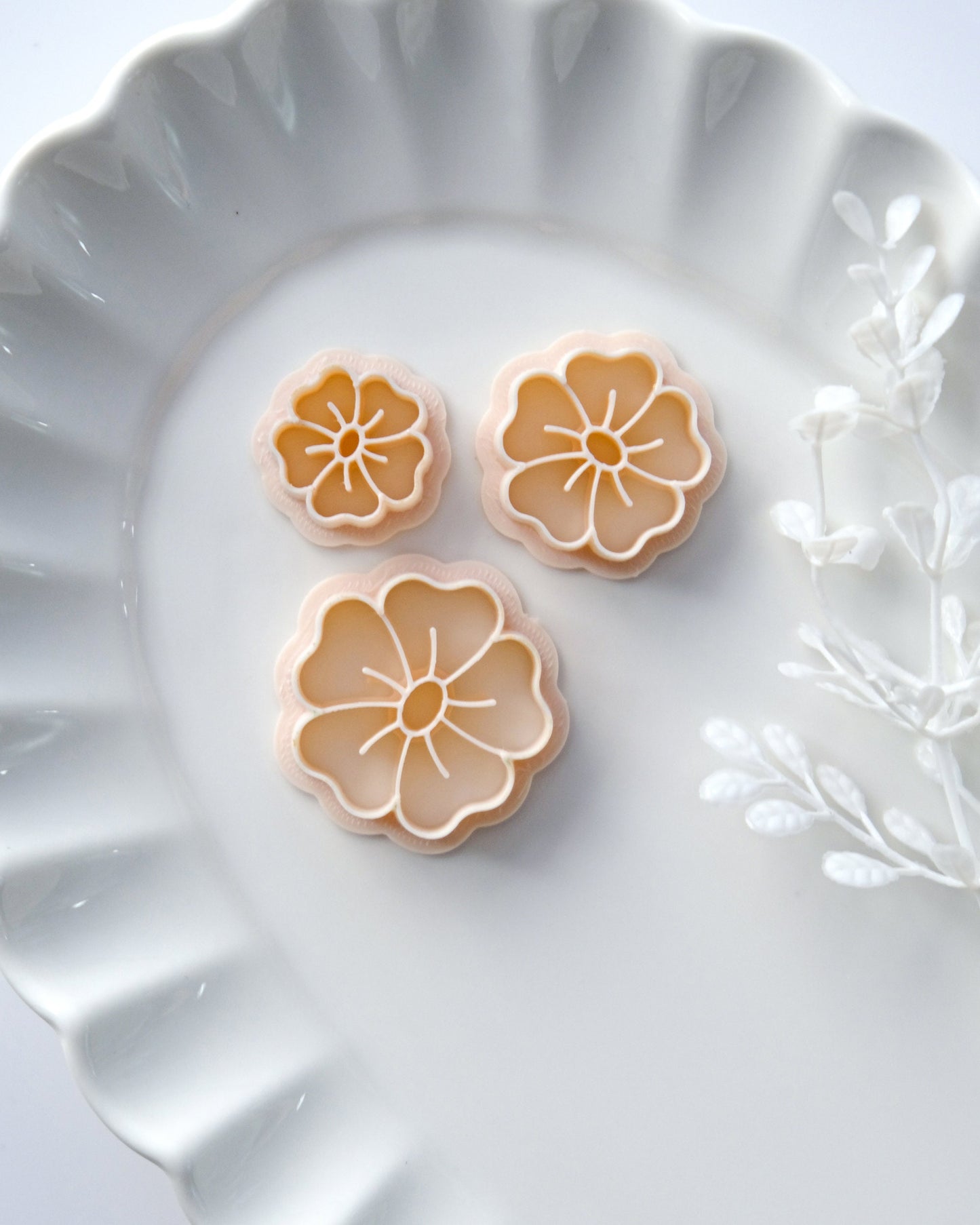 Spring Flower Clay Earring Cutters