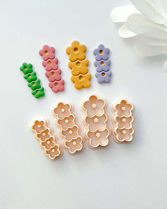 Flower Hair clip Clay Earring Cutters