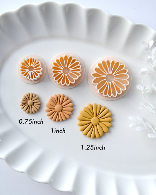 Spring Daisy Polymer Clay Cutters