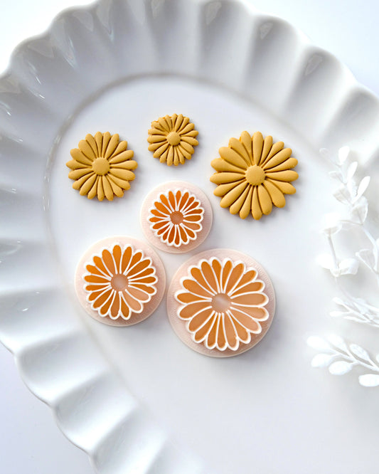 Spring Daisy Polymer Clay Cutters