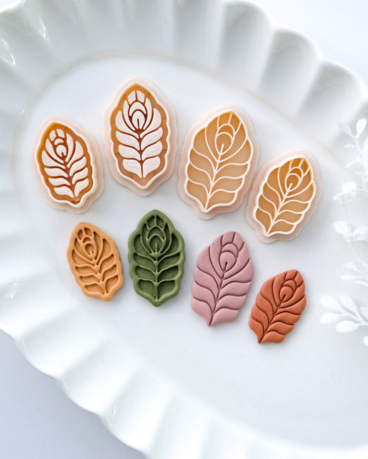 Boho Peacock Feather Polymer Clay Cutters