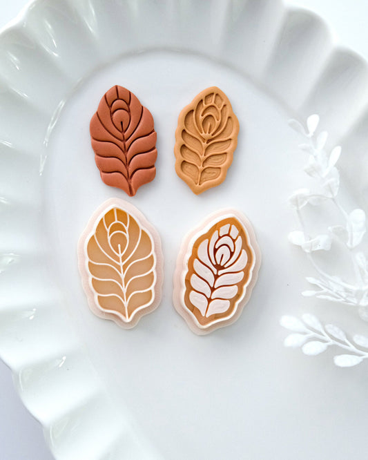 Boho Peacock Feather Polymer Clay Cutters
