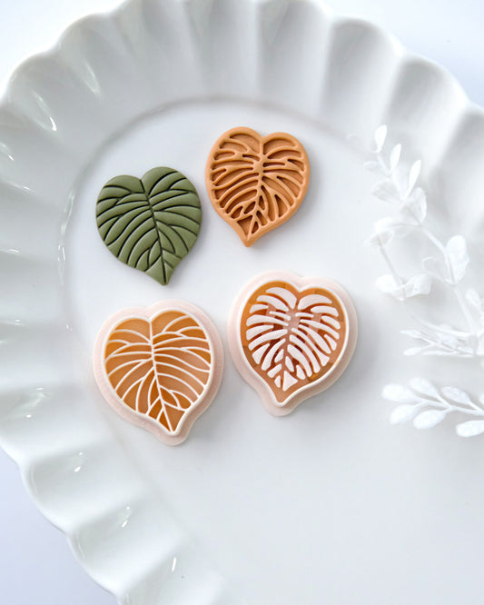 Debossing Leaf Polymer Clay Cutters