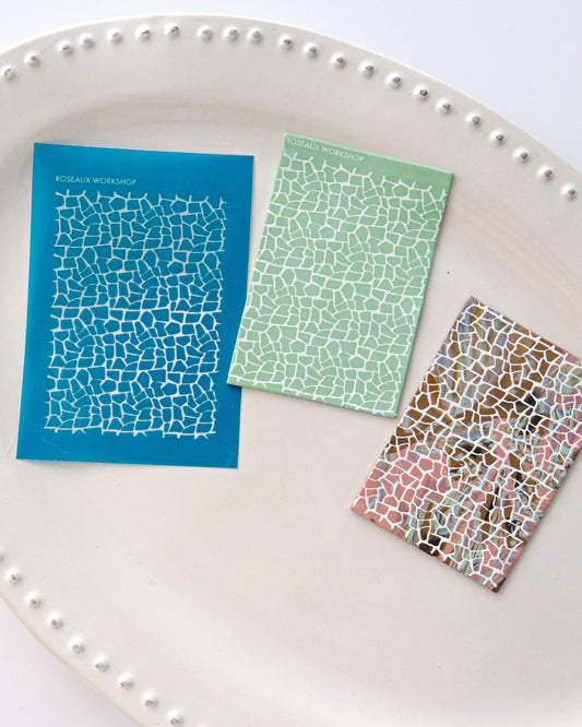 Marble Pattern Silk Screen for Polymer Clay