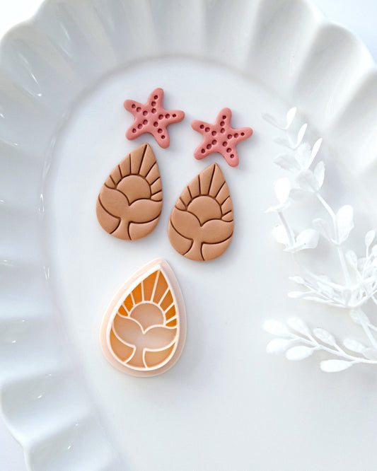 Sun and Fish Tail Polymer Clay Cutters