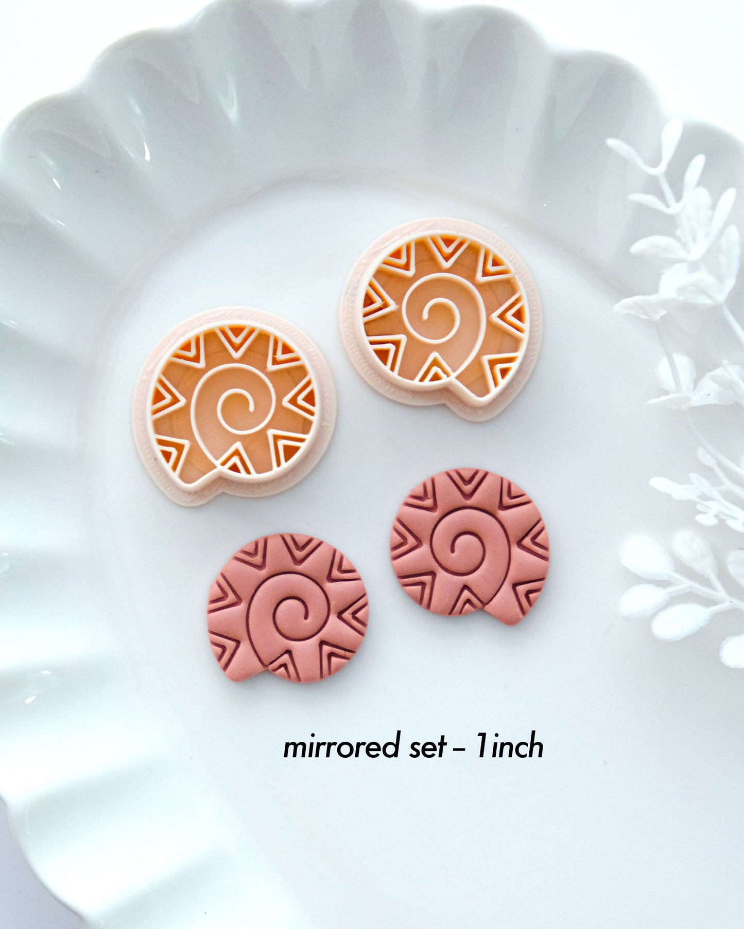 Mandala Sea Shell Polymer Clay Cutter Set