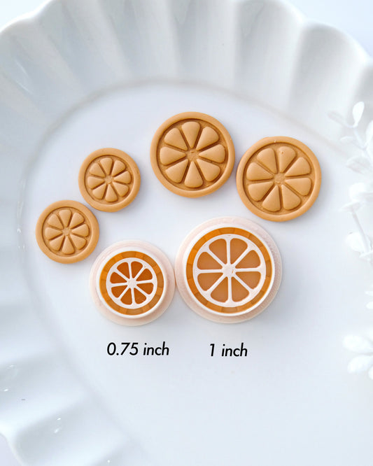 Lemon Orange Polymer Clay Cutters