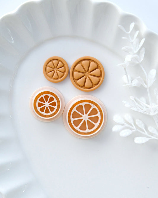 Lemon Orange Polymer Clay Cutters