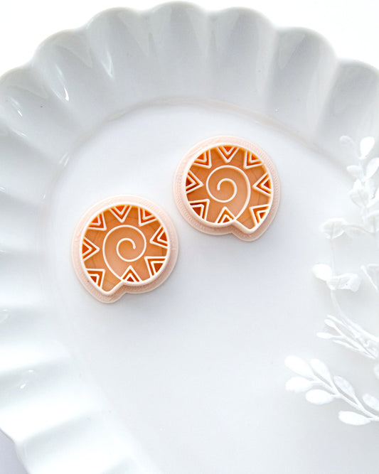 Mandala Sea Shell Polymer Clay Cutter Set