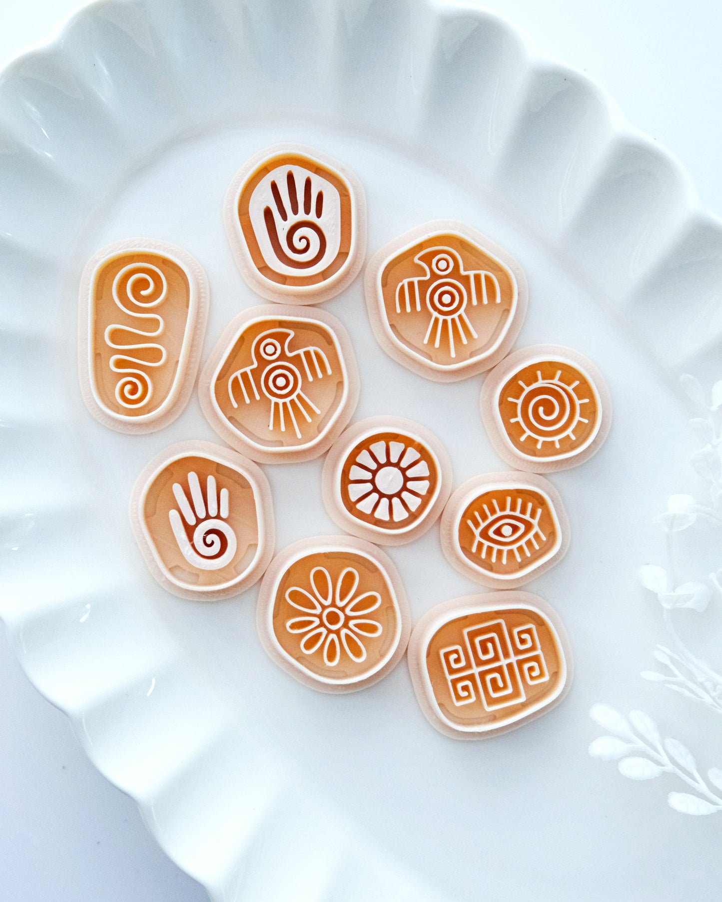 Tribal Symbols Stone Polymer Clay Cutters
