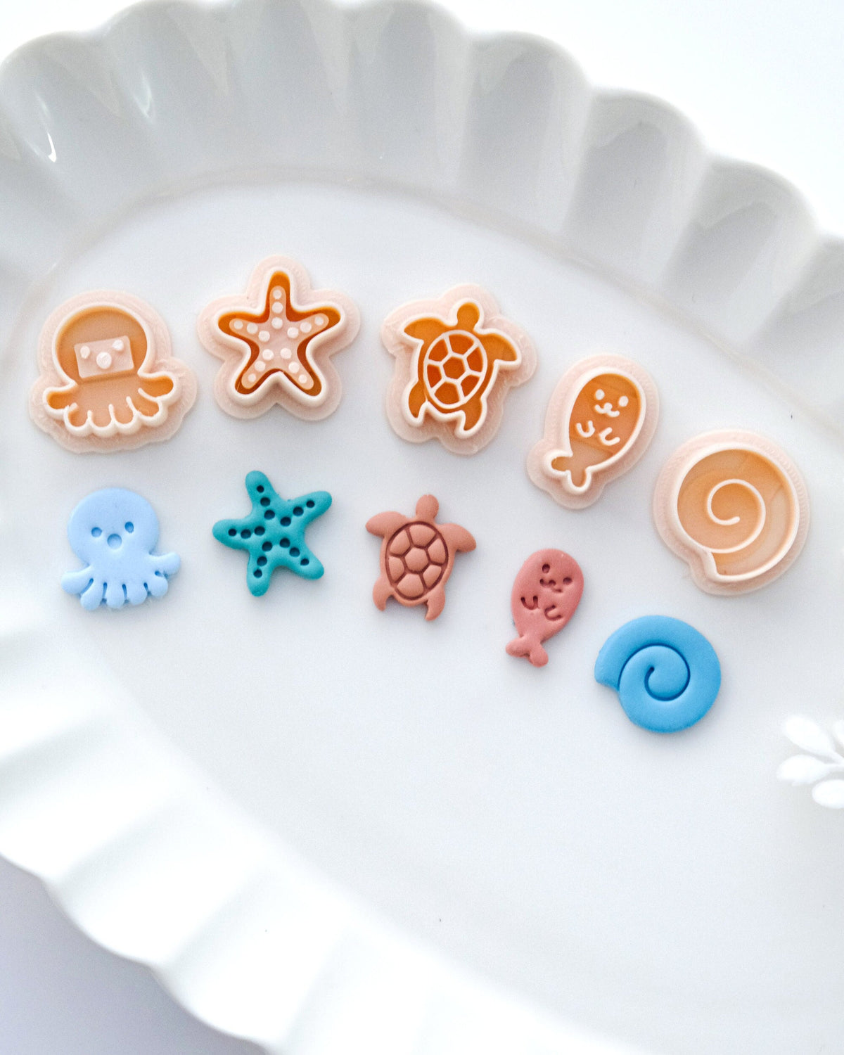 Ocean Sea Stud Polymer Clay Cutters