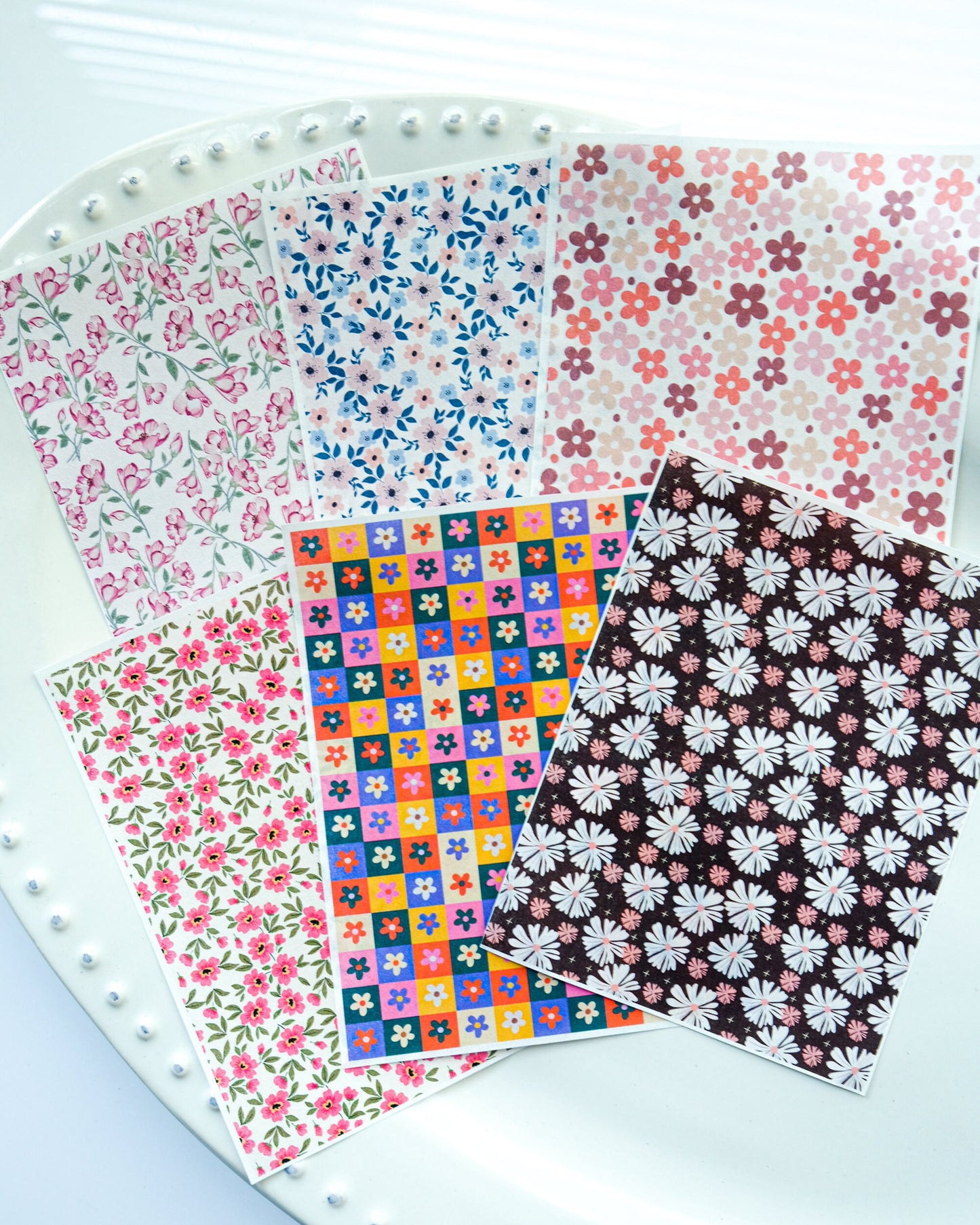 Floral Clay Transfer Paper