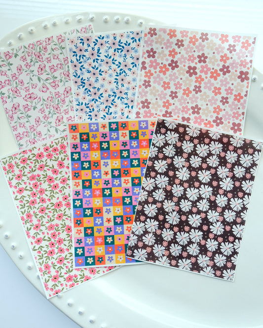 Floral Clay Transfer Paper