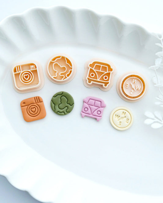 Camping Summer Polymer Clay Cutters Set