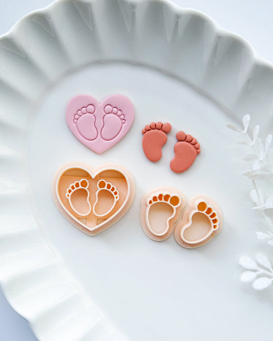 Baby Feet Clay Cutters