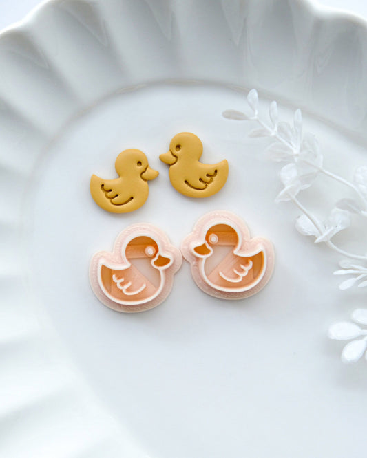 Cute Yellow Duck Polymer Clay Cutters