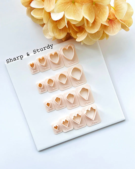 Flower Petal Clay Cutters Set of 4