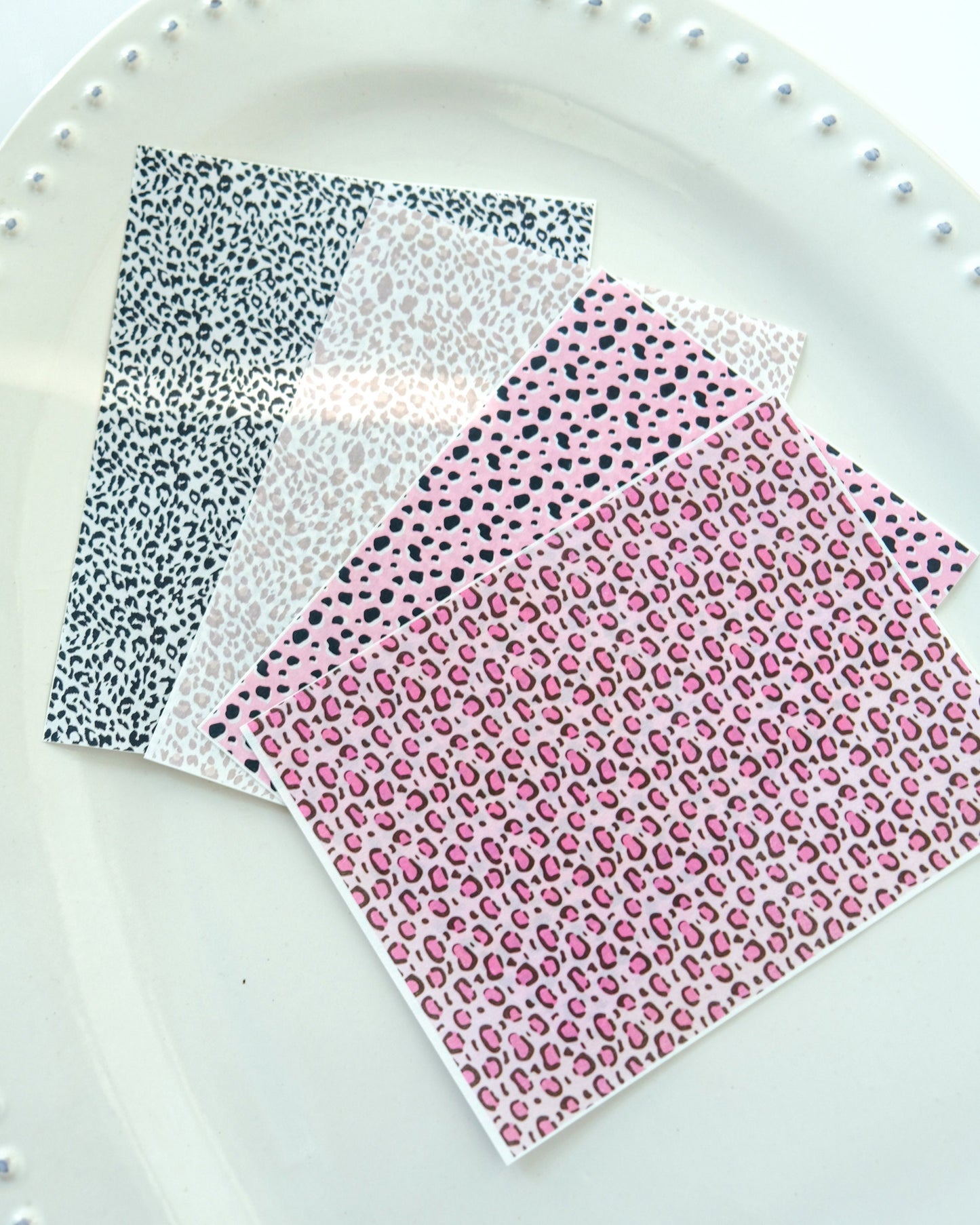 Animal Print Clay Transfer Paper