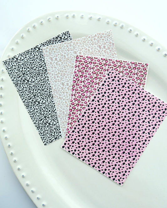 Animal Print Clay Transfer Paper