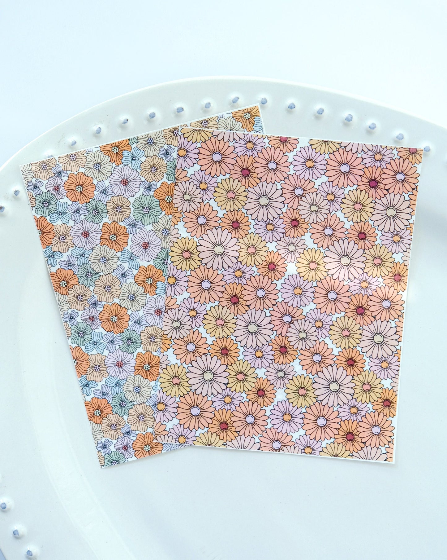 Floral Clay Transfer Paper