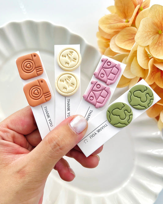 Camping Summer Polymer Clay Cutters Set