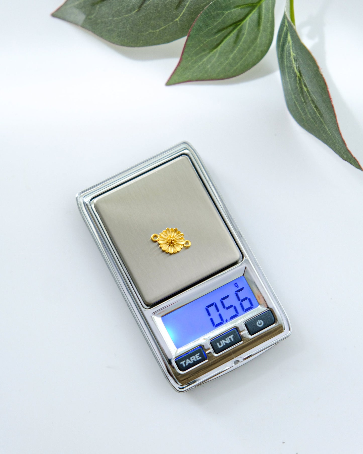 10pcs Gold Plated Flower Charms