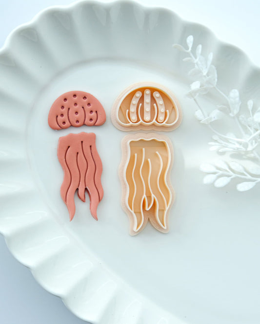 Jellyfish Polymer Clay Cutters Set of 2