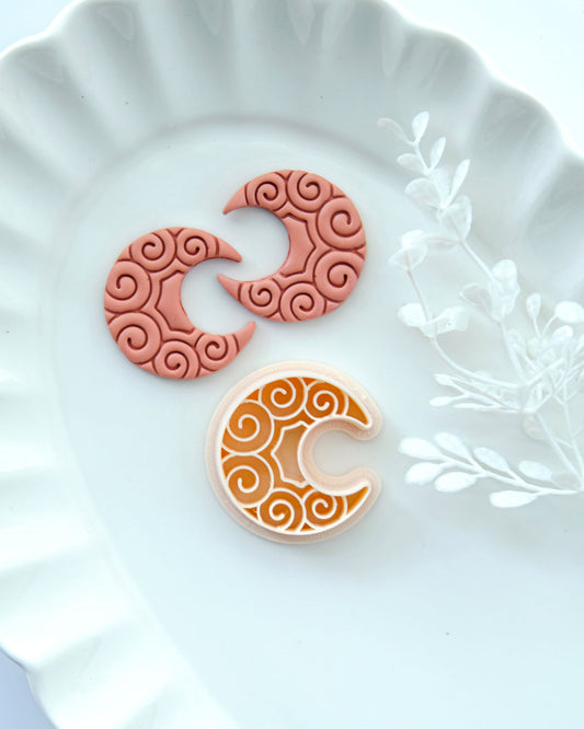 Art Deco Moon Clay Cutters