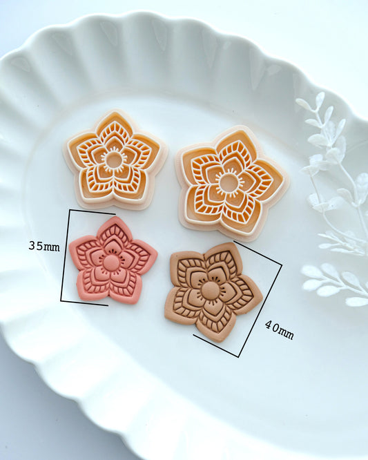 Boho Flower Polymer Clay Cutters