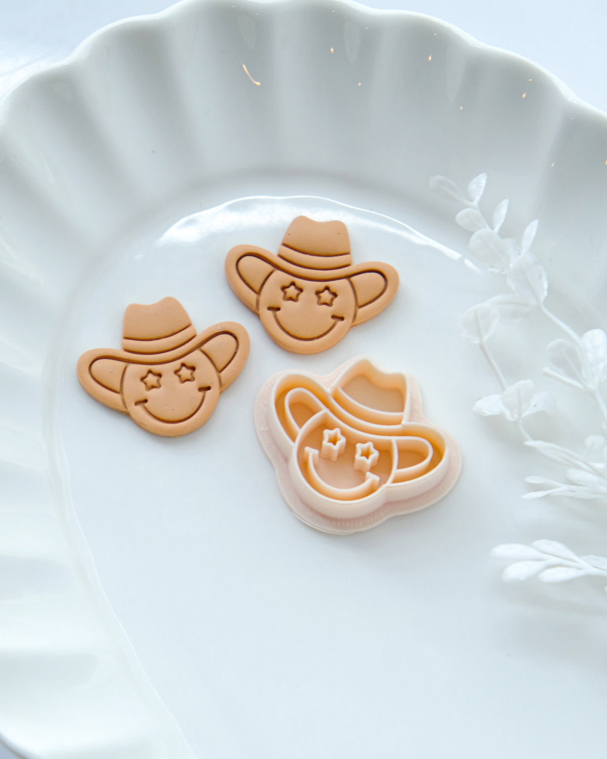 Smiley Cowboy Clay Cutters