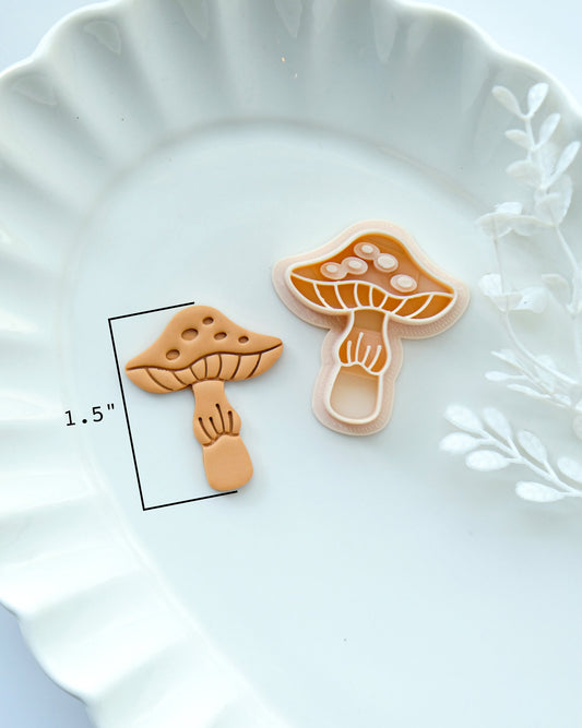 Mushroom Boho Polymer Clay Cutters