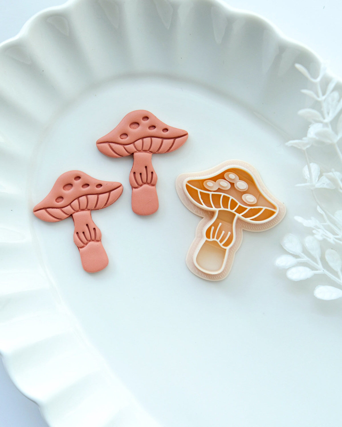 Mushroom Polymer Clay Cutters