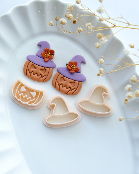 Halloween Pumpkin Polymer Clay Cutters Set