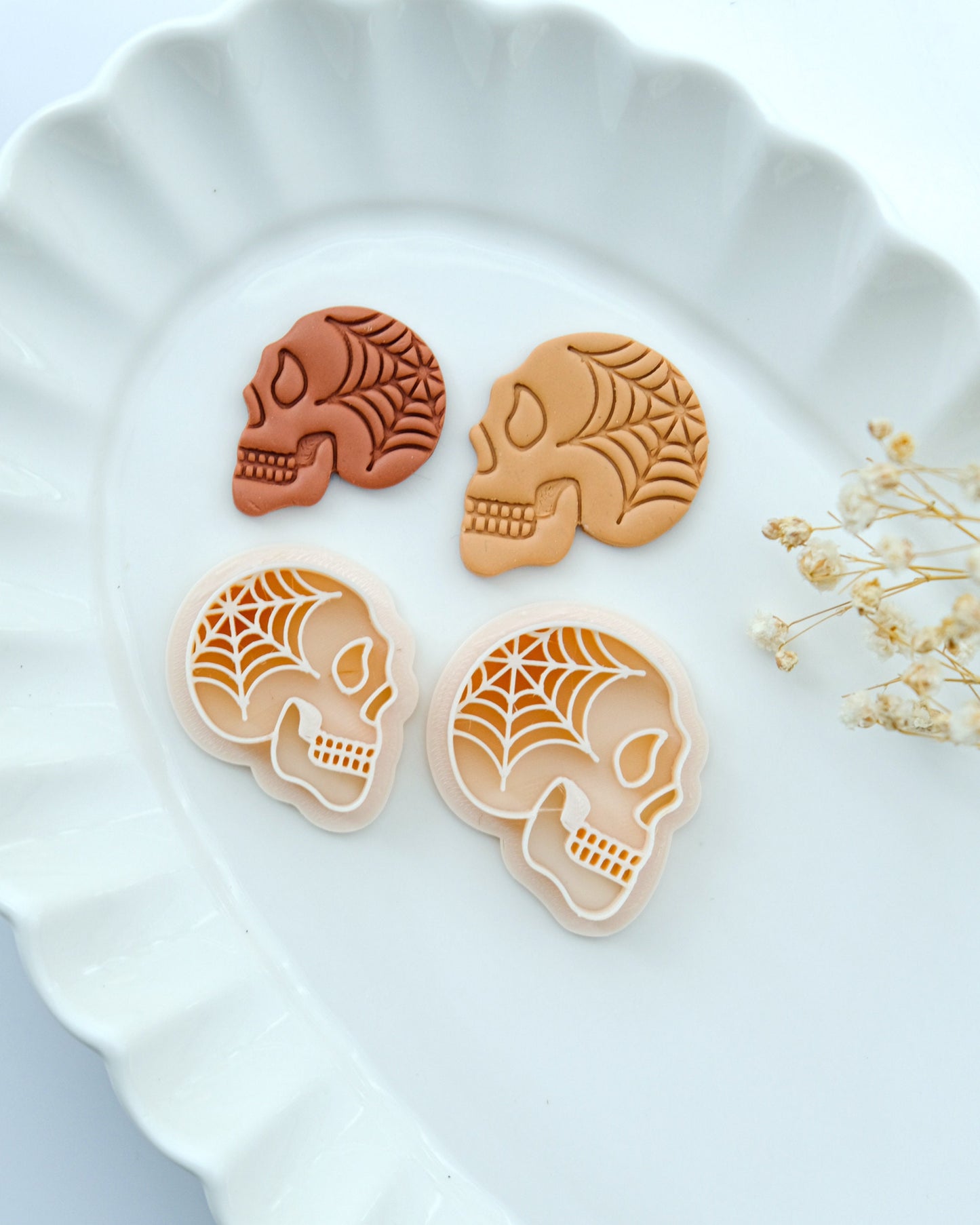 Halloween Skull Clay Cutters