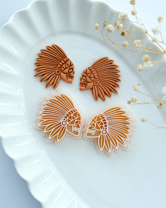 Halloween Skull Clay Cutters