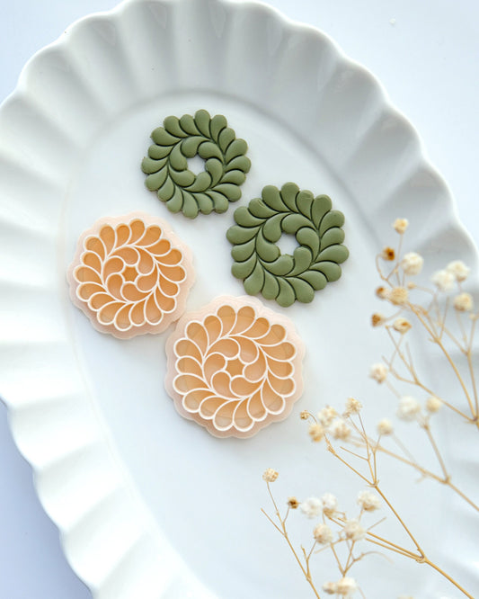 Leaf Wreath Polymer Clay Cutters