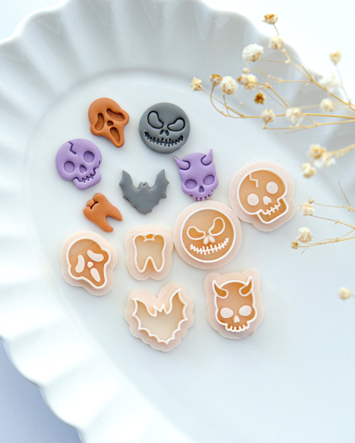 Halloween Studs Clay Cutters